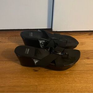 Stuart Weitzman Black Platform Sandals